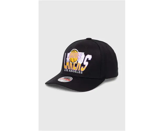 Mitchell&Ness sapca din amestec de lana NBA LOS ANGELES LAKERS culoarea negru, cu imprimeu