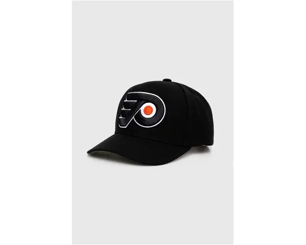 Mitchell&Ness sapca NHL PHILADELPHIA FLYERS culoarea negru, cu imprimeu