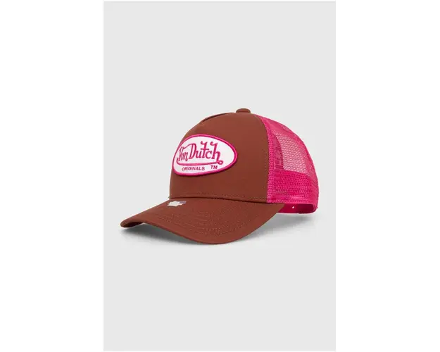 Von Dutch sapca culoarea maro, modelator