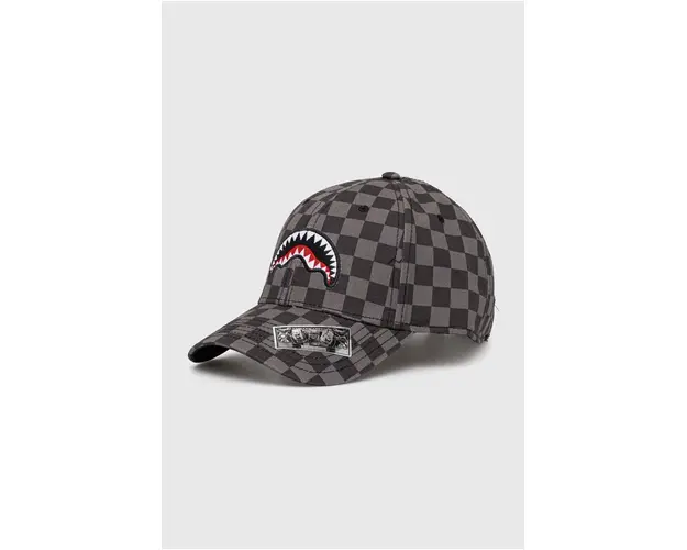 Sprayground sapca de baseball din bumbac culoarea negru, modelator