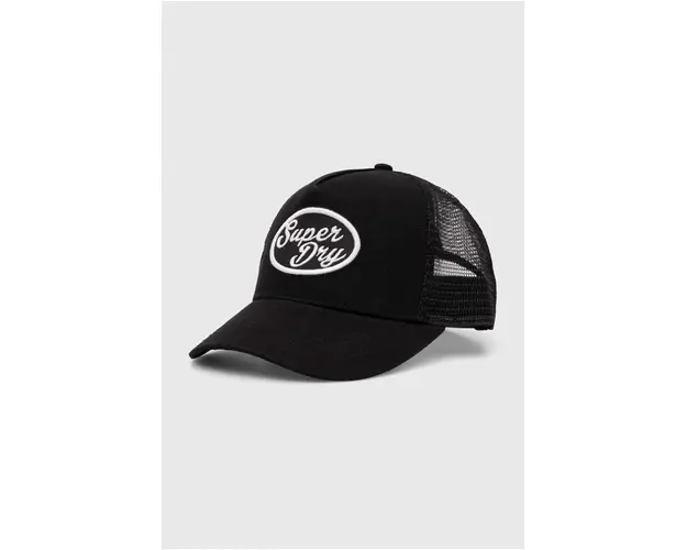Superdry sapca culoarea negru, cu imprimeu, Y9011020A-06A