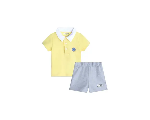 Kenzo Kids compleu bebe culoarea galben