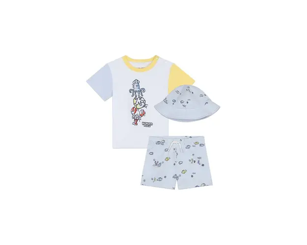 Kenzo Kids compleu bebe culoarea alb