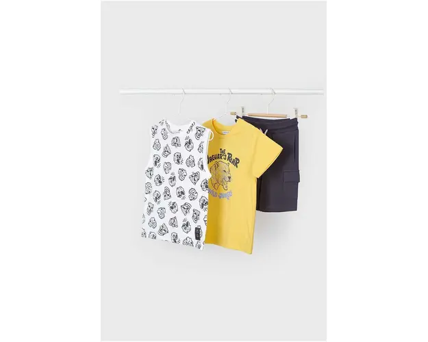 Mayoral set de bumbac pentru copii culoarea galben