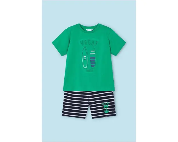 Mayoral set de bumbac pentru copii culoarea verde