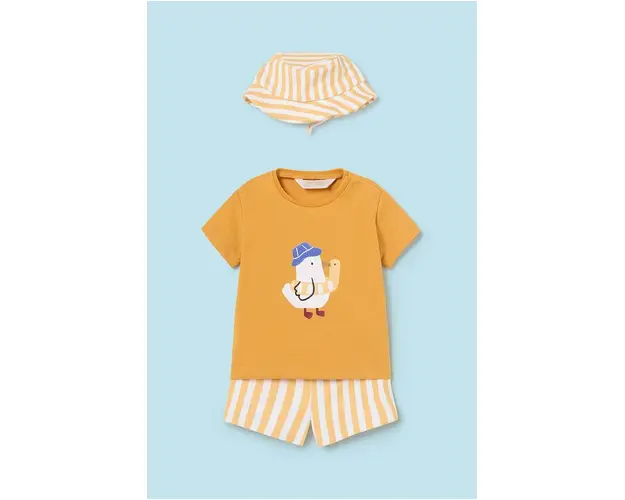 Mayoral Newborn compleu bebe culoarea galben