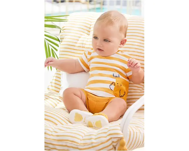 Mayoral Newborn compleu bebe culoarea galben