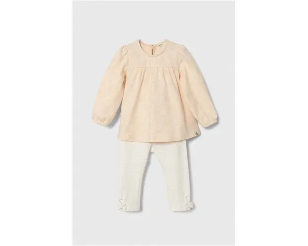 United Colors of Benetton compleu bebe culoarea portocaliu