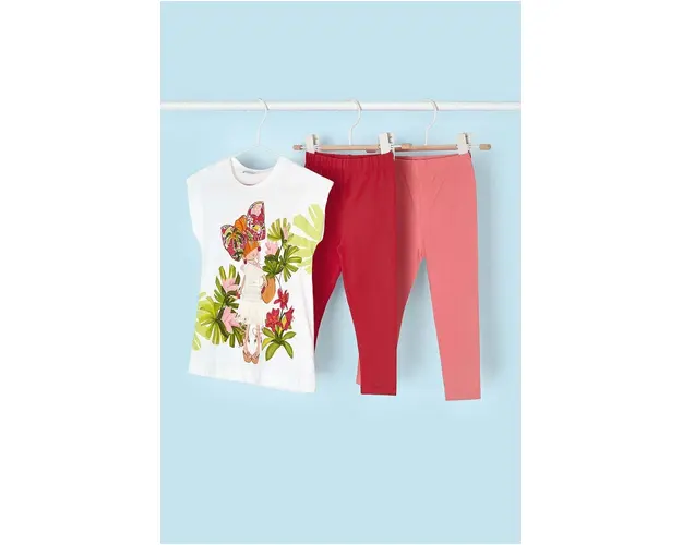 Mayoral set de bumbac pentru copii culoarea violet