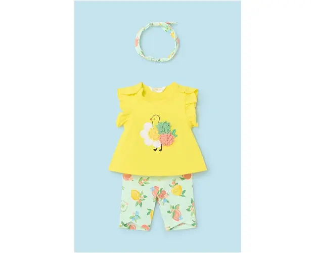 Mayoral Newborn compleu bebe culoarea galben