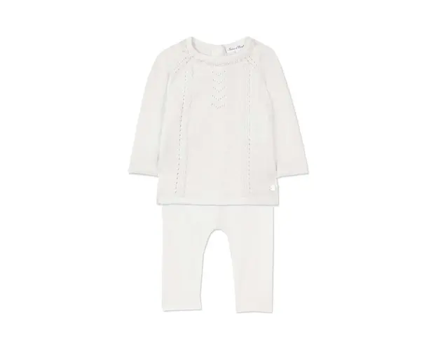 Tartine et Chocolat set de bumbac pentru bebelusi culoarea bej