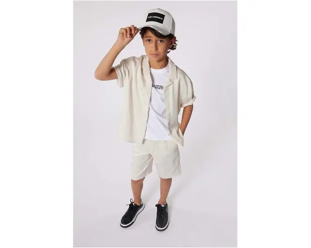 Karl Lagerfeld camasa copii culoarea bej