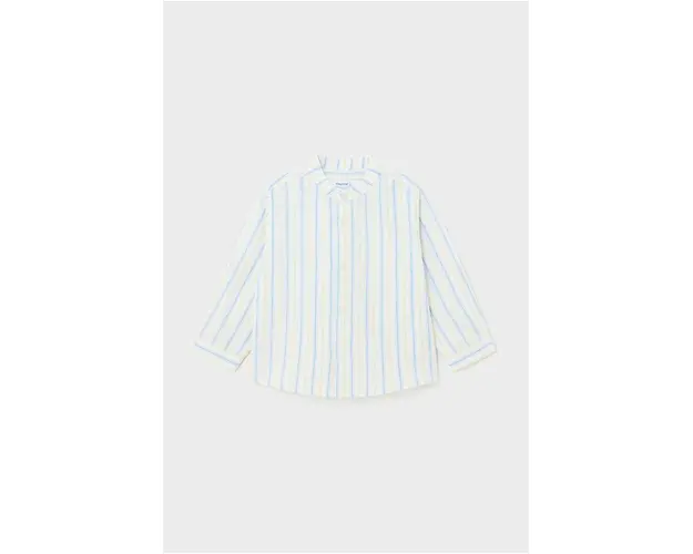 Mayoral camasa din amestec de in pentru bebelusi culoarea verde