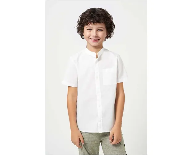 Mayoral camasa de bumbac pentru copii culoarea alb