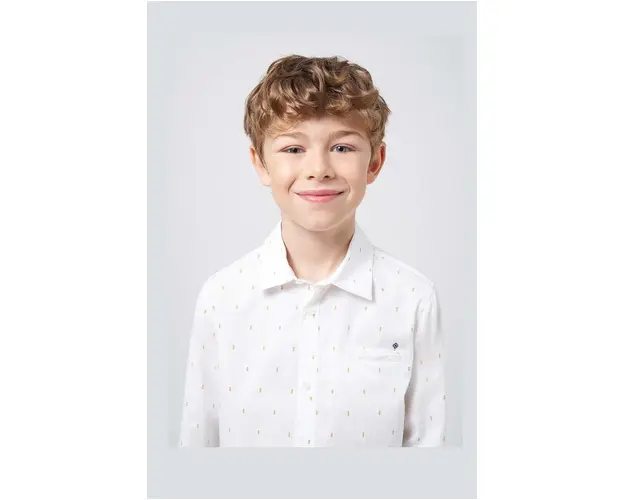 Mayoral camasa de bumbac pentru copii culoarea alb