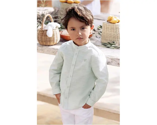 Tartine et Chocolat camasa de bumbac pentru copii culoarea turcoaz