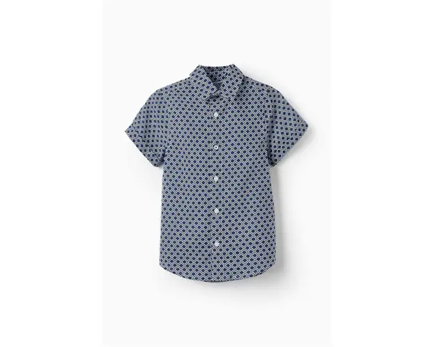 zippy camasa de bumbac pentru copii culoarea albastru marin