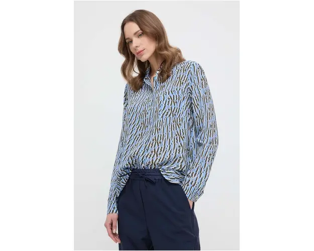 Marella camasa de matase cu guler clasic, regular 2413110000000