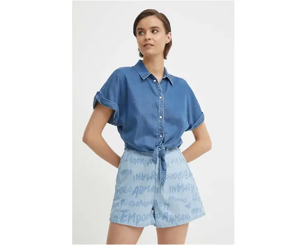 Pepe Jeans camasa MOANA femei, cu guler clasic, relaxed, PL304838