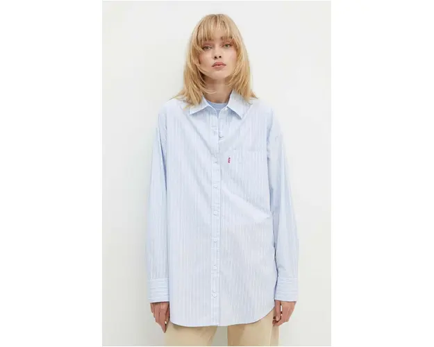 Levi's camasa din bumbac femei, cu guler clasic, relaxed