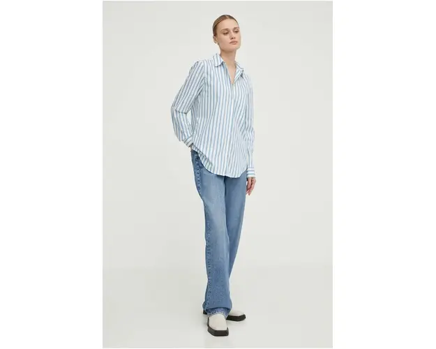 Marc O'Polo camasa femei, cu guler clasic, relaxed