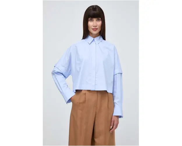 Ivy Oak camasa din bumbac femei, cu guler clasic, relaxed, IO112327