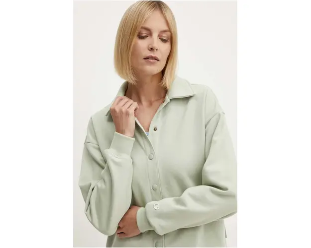 Champion bluza femei, culoarea verde, neted, E10004