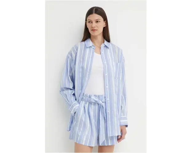 Bruuns Bazaar camasa SwiniesBBLouise shirt femei, cu guler clasic, relaxed, BBW3976