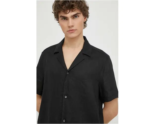 Drykorn camasa de in BIJAN_2 culoarea negru, regular, 126004 47356