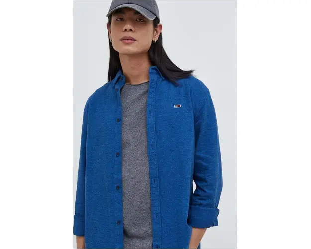 Tommy Jeans camasa din bumbac barbati, cu guler button-down, regular DM0DM18329