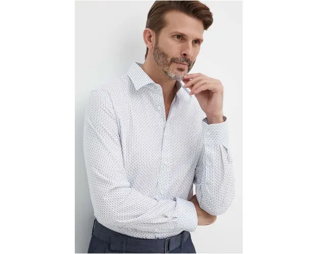 Michael Kors camasa barbati, cu guler clasic, slim, MK0DS01240