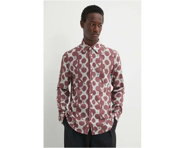 Tiger Of Sweden camasa din amestec de in Lowan cu guler clasic, regular, T72292003