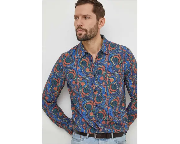 Desigual camasa barbati, cu guler clasic, regular