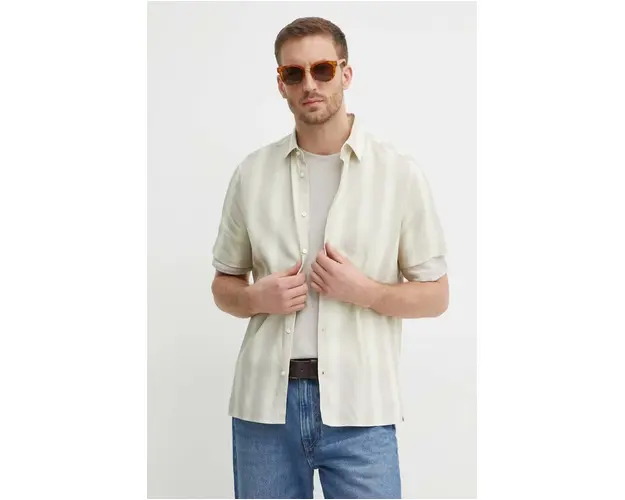 Sisley camasa barbati, cu guler clasic, slim