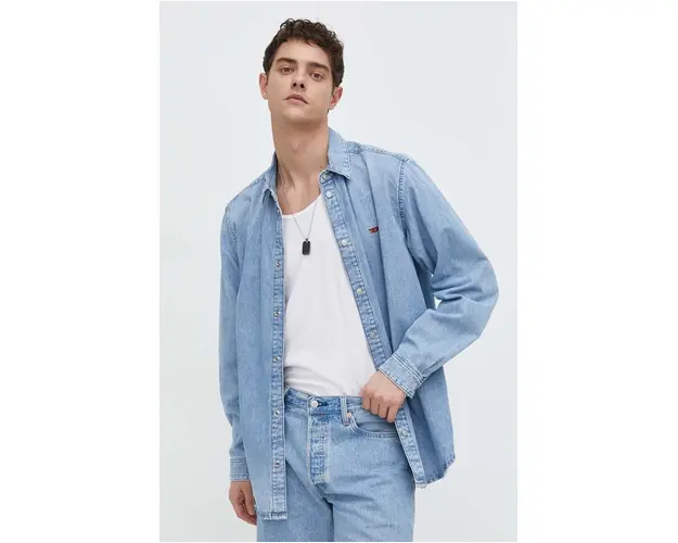 Diesel camasa jeans barbati, cu guler clasic, regular A03534.068KC