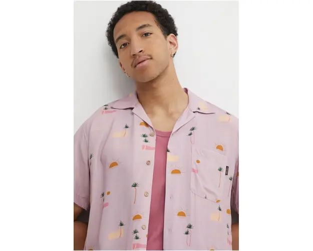 Kaotiko camasa barbati, culoarea roz, relaxed