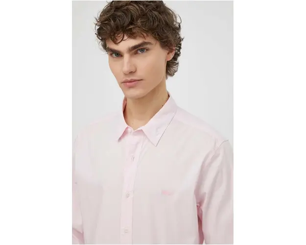 Levi's camasa barbati, culoarea roz, cu guler clasic, slim
