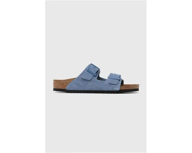Birkenstock papuci din piele intoarsa pentru copii Arizona Kids VL
