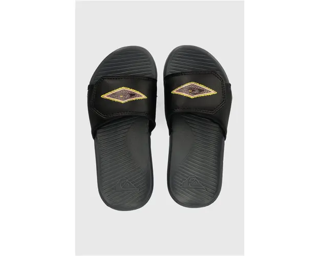 Quiksilver slapi copii BRIGHTCOASTADYT culoarea negru