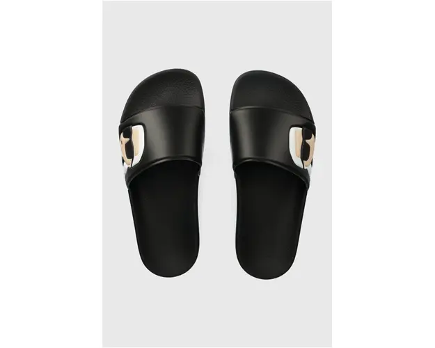 Karl Lagerfeld papuci KONDO femei, culoarea negru, KL80905N