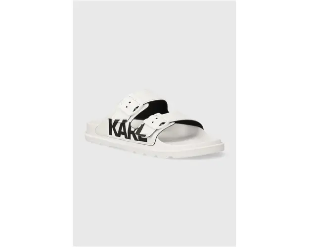 Karl Lagerfeld papuci KONDO TRED femei, culoarea alb, KL80978