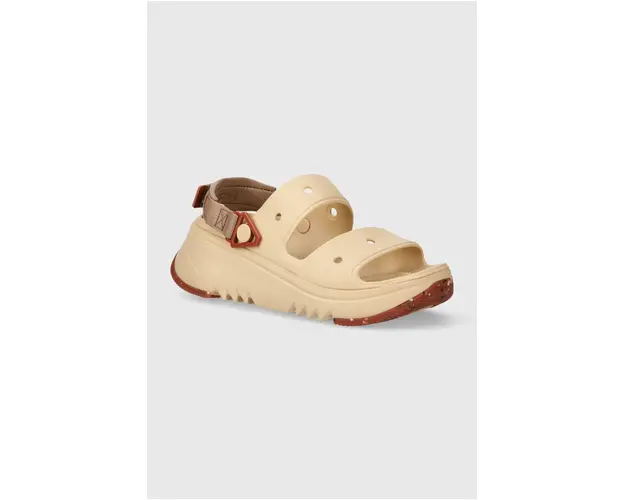 Crocs papuci Classic Hiker Xscape femei, culoarea bej, cu platforma, 208181