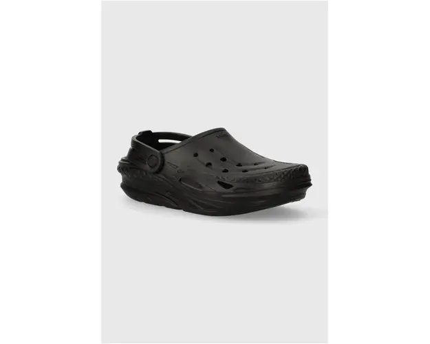 Crocs papuci Off Grid Clog femei, culoarea negru, 209501