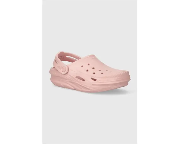 Crocs papuci Off Grid Clog femei, culoarea roz, 209501