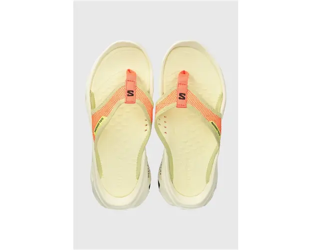 Salomon slapi Reelax Break 6.0 femei, culoarea galben, cu toc plat L47432200