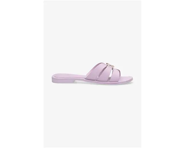 Mexx slapi de piele Nikki femei, culoarea violet, MICY1608441W
