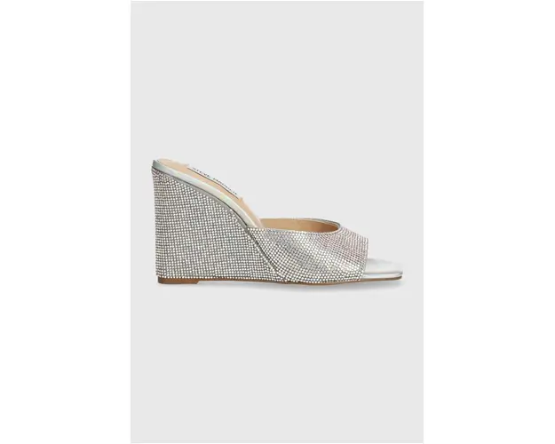Steve Madden papuci Evoke-R femei, culoarea argintiu, toc pana, SM11002988