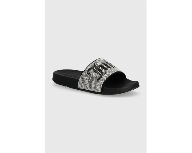 Juicy Couture papuci DONNA DIAMANTE femei, culoarea negru, JCFYL222054