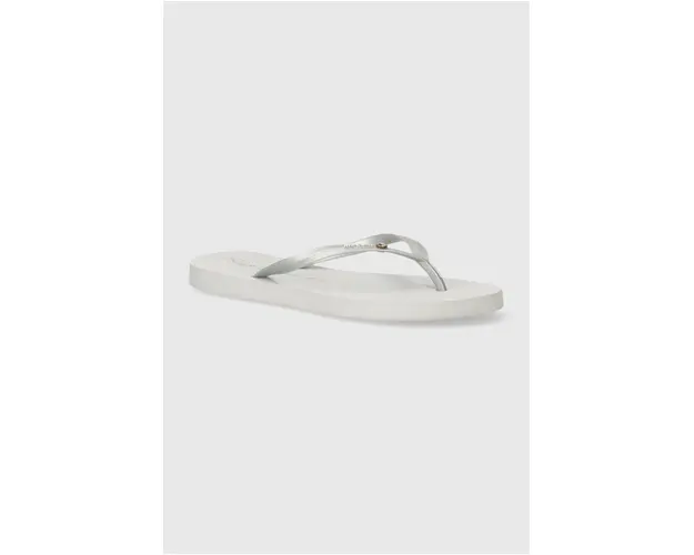 Rip Curl slapi femei, culoarea gri, cu toc plat