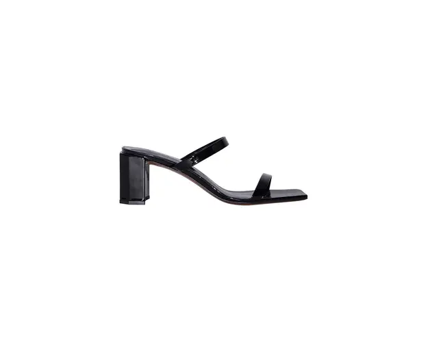 By Far slapi de piele Tanya femei, culoarea negru, cu toc drept, 19PFTNYSBLP